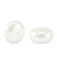 Perlas de agua dulce de imitación disco 8x5mm - Blanco